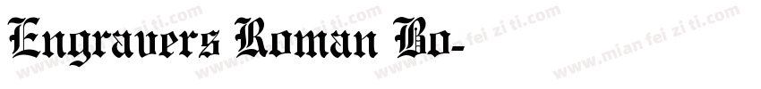 Engravers Roman Bo字体转换